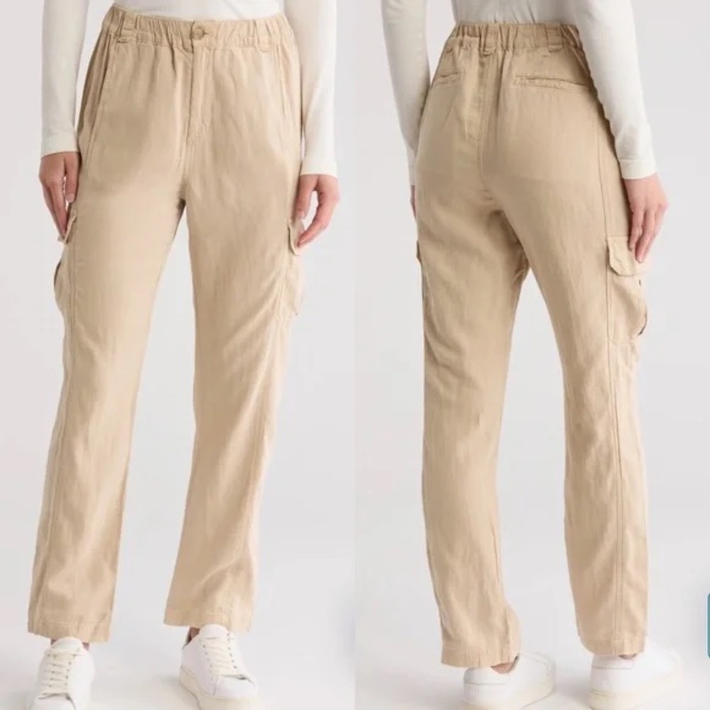 NWT Faherty Arlie Day Cargo Pant Safari Khaki Tan Size XS